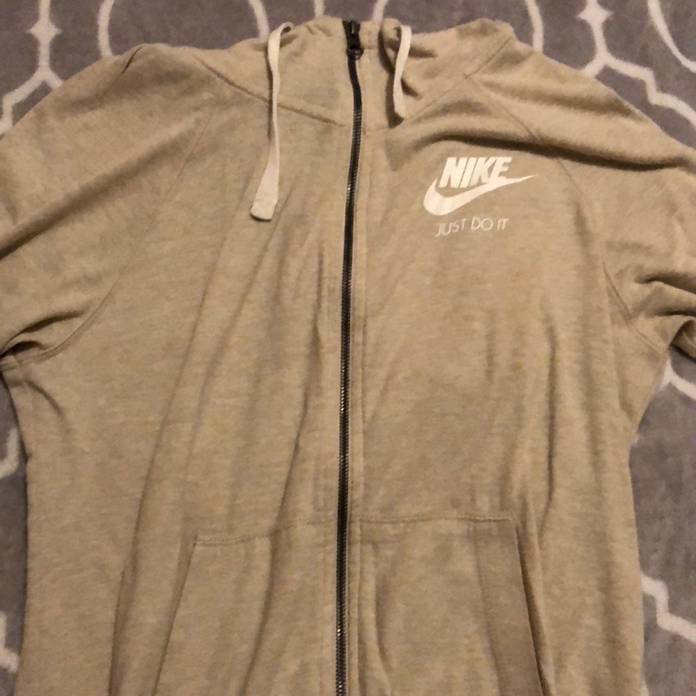 Nike cream zip up